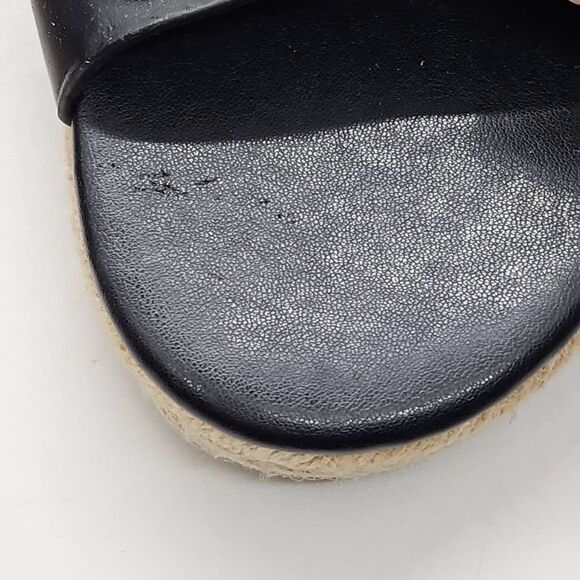 Slip On Studded Espadrille Prisca Sandal Marc Fisher Women Black Size 6.5 - Picture 4 of 7